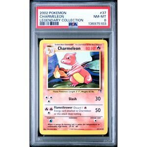 PSA 8 NM-MT Charmeleon 37/110 Pokémon 2002 Legendary Collection Non Uncommon